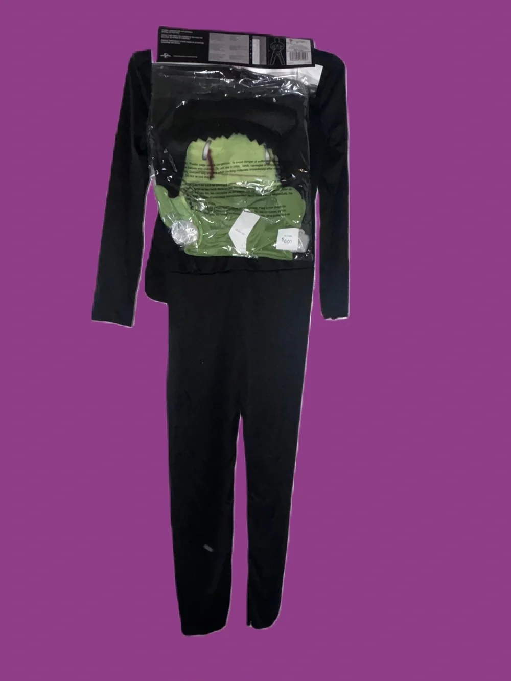 Universal Monsters Frankenstein Halloween Costume Boys Size S (4/6) or M (7/8) - Picture 11 of 13